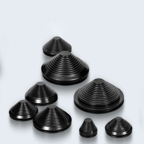 Flame-retardant silicone conical protective sleeve for distribution cabinets