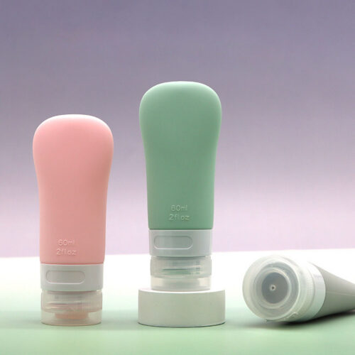 Silicone dispensing bottles